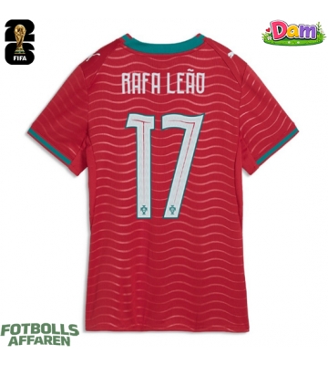 Portugal Rafael Leao #17 Hemmatröja Kvinnor VM 2026 Kortärmad